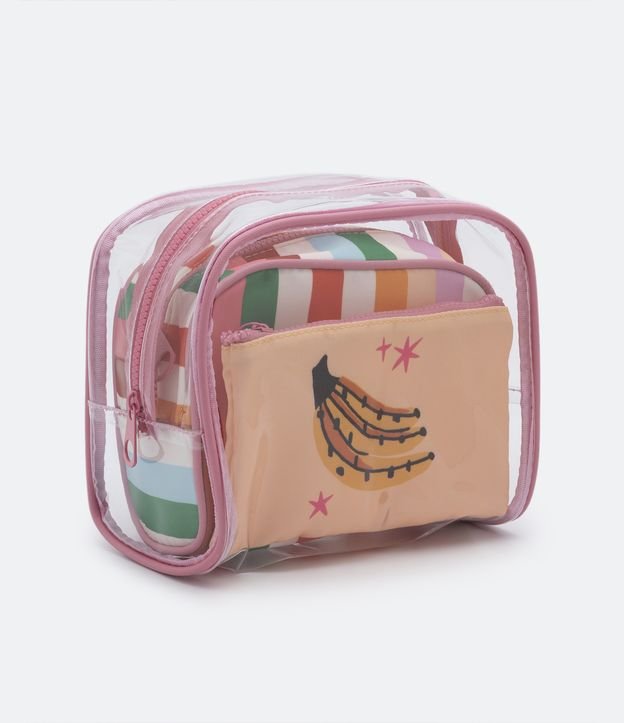 Kit 03 Necessaire com Diferentes Formatos e Estampas