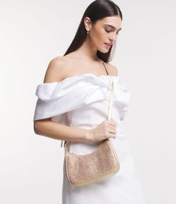 Bolsa Baguete com Corrente e Alça Longa