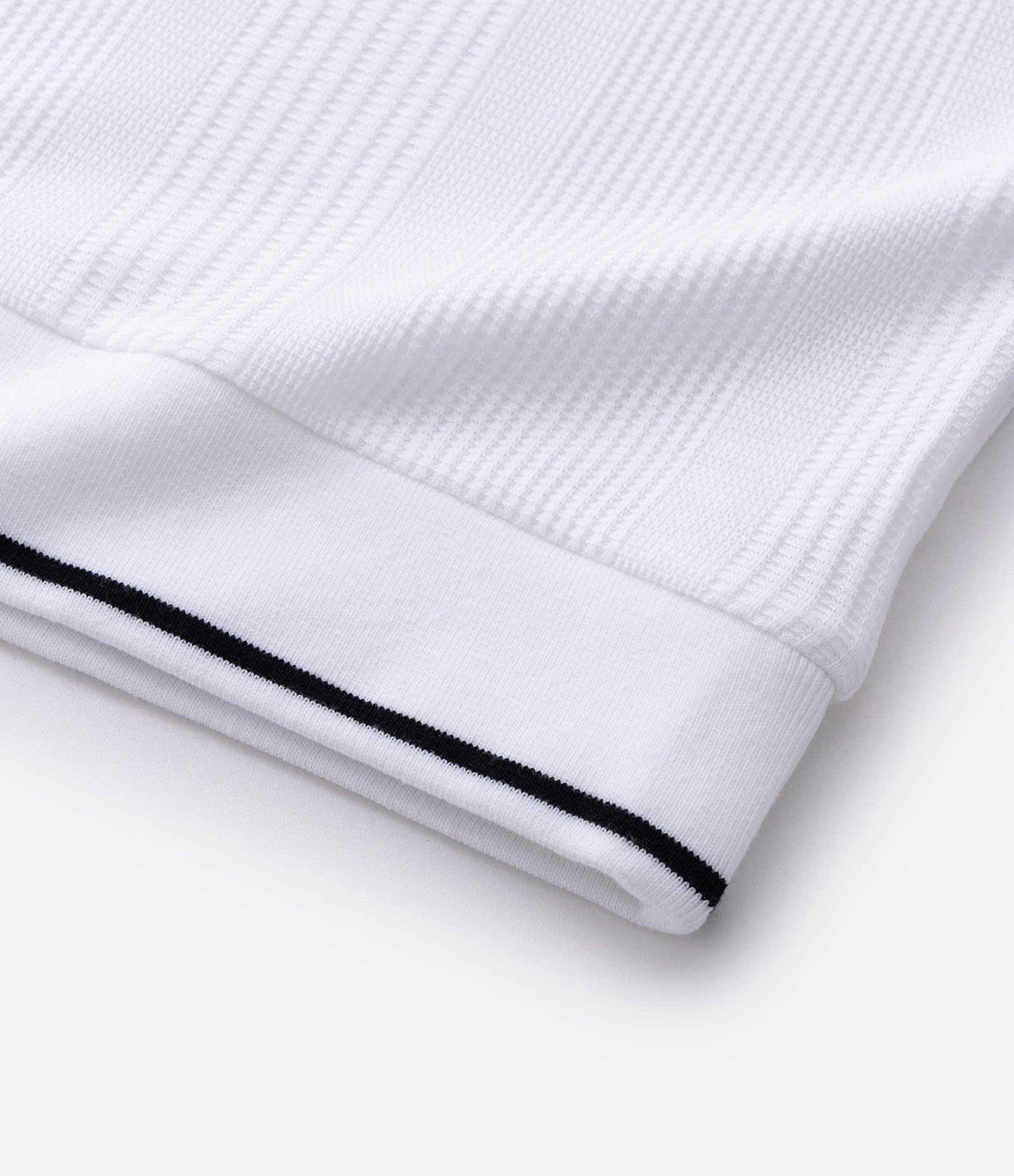 Polo Regular com Textura de Listras e Frisos Contrastantes Branco 8