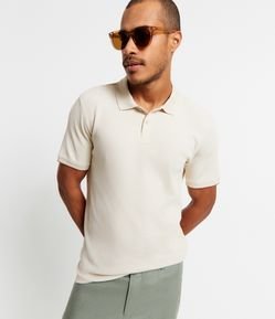 Camisa Polo Comfort em Algodão com Textura