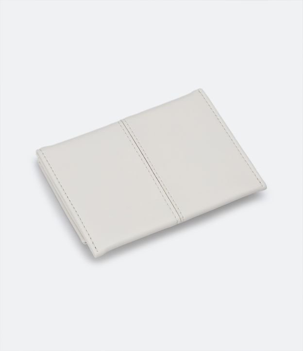 Carteira Envelope com Pesponto Off White 2