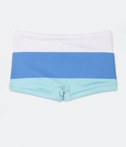 Sunga Boxer Infantil com Blocos de Cores - Tam 5 a 14 anos