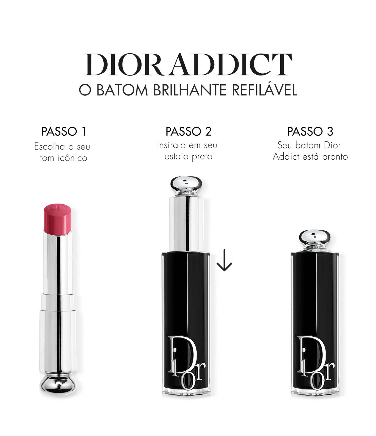 Refil Batom Addict Lipstick Dior 463 Dior Ribbon 4