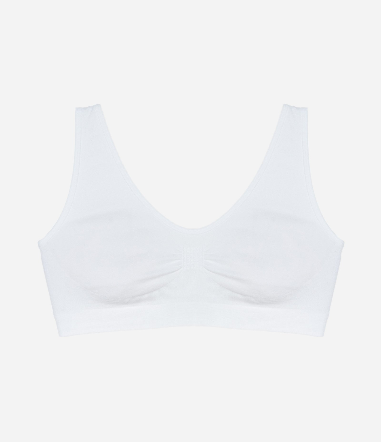 Sutiã Top Infantil com Alças Largas - Tam 9 a 14 anos Branco 1