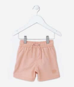 Bermuda de Banho Infantil com Cós Elástico e Etiqueta na Barra - Tam 1 a 5 Anos