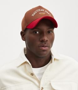 Boné em Algodão com Estampa Nautical Dept