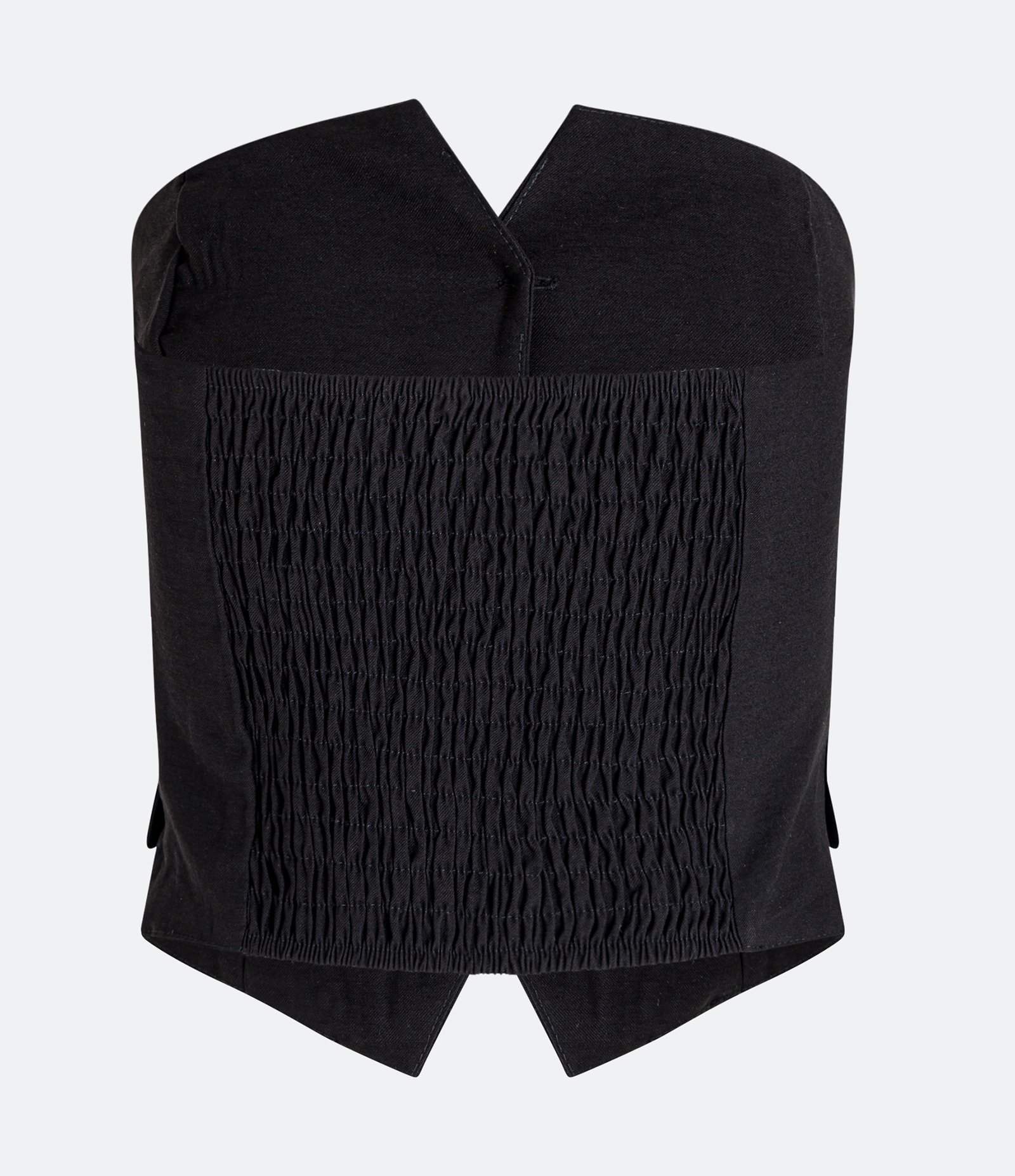 Blusa Cropped Alfaiataria em Viscose com Decote Tomara que Caia 6