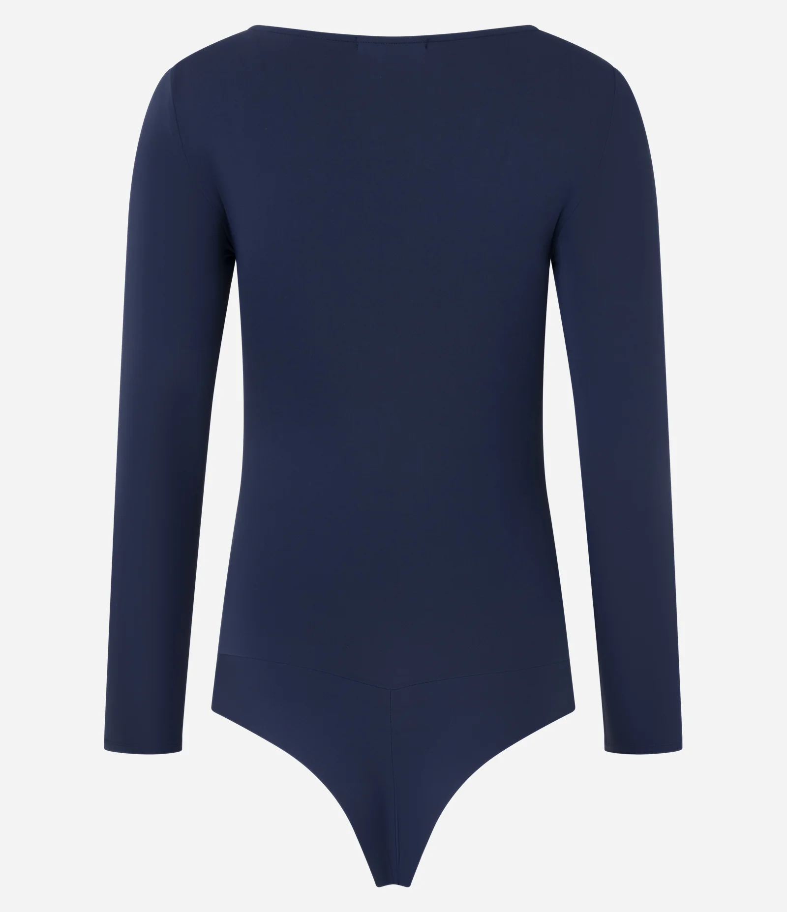 Body Básico em Poliamida com Gola Canoa Azul Marinho 2