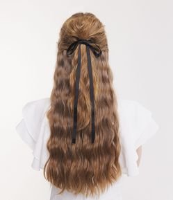 Borrachinha de Cabelo com Laço Duplo Alongado