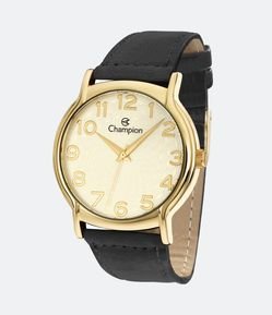 Relógio Champion Analógico com Pulseira em Couro e Caixa em Metal CN20211B