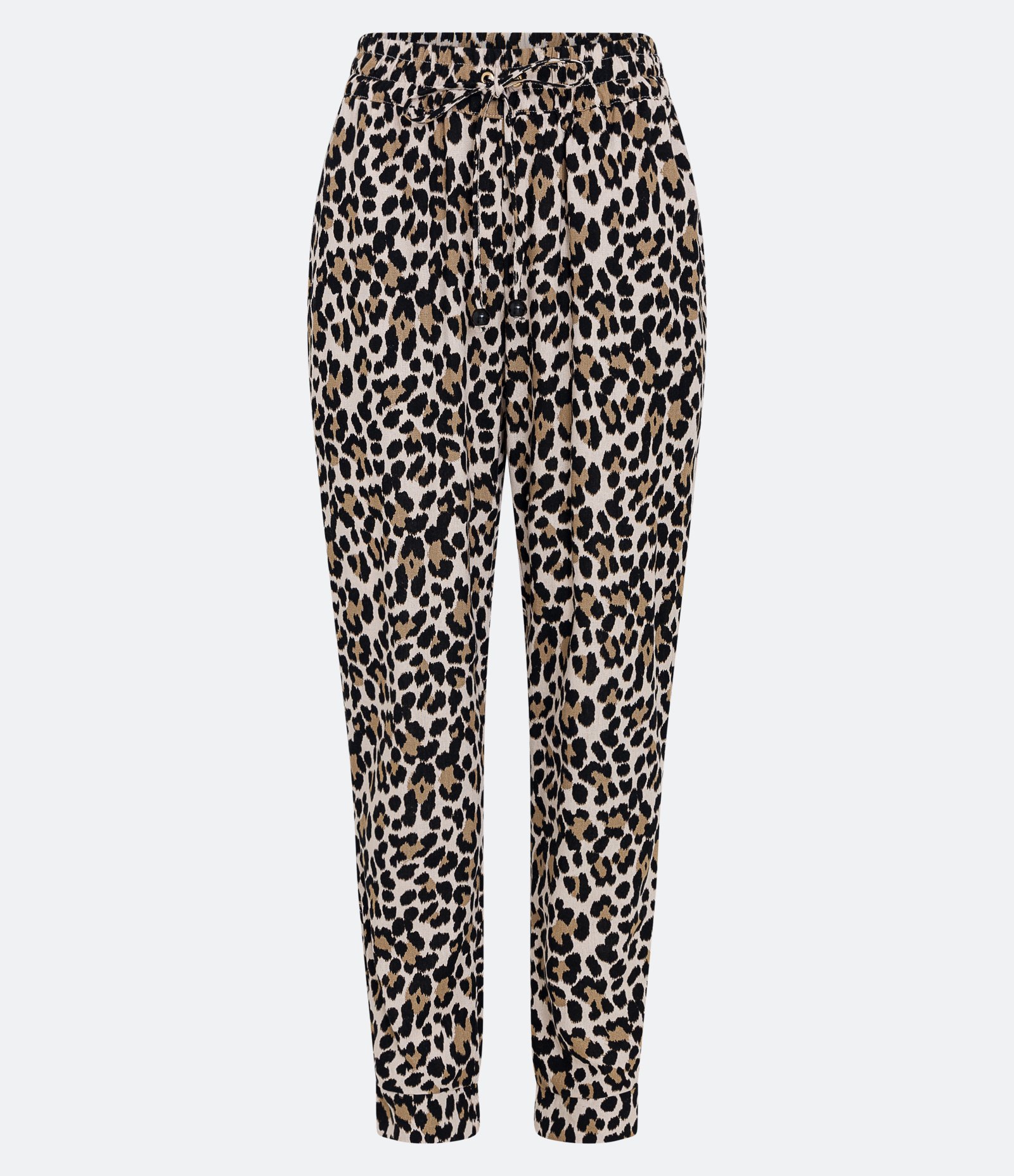 Calça Jogger em Viscolinho com Estampa Animal Print Marrom 5