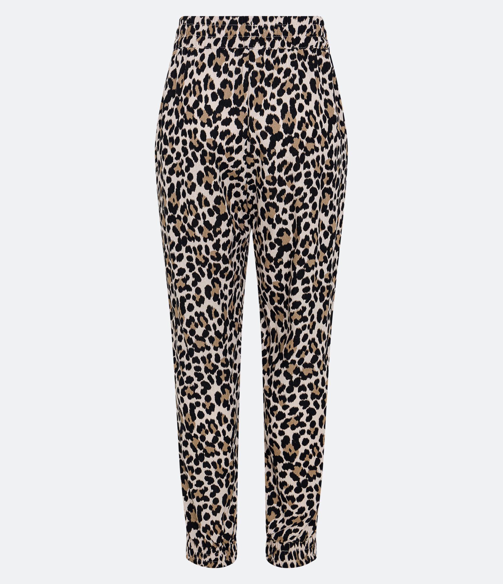Calça Jogger em Viscolinho com Estampa Animal Print Marrom 6