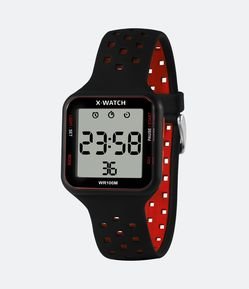 Relógio X Watch Digital com Pulseira em Silicone e Caixa em Metal XGPPD180W BXPV