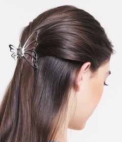 Piranha de Cabelo Borboleta em Metal