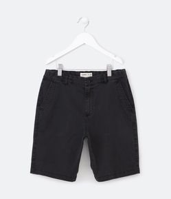 Bermuda Infantil em Sarja com Bolsos - Tam 5 a 14 Anos