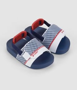 Chinelo Slide Infantil com Estampa Geométrica - 19 ao 25  Tam