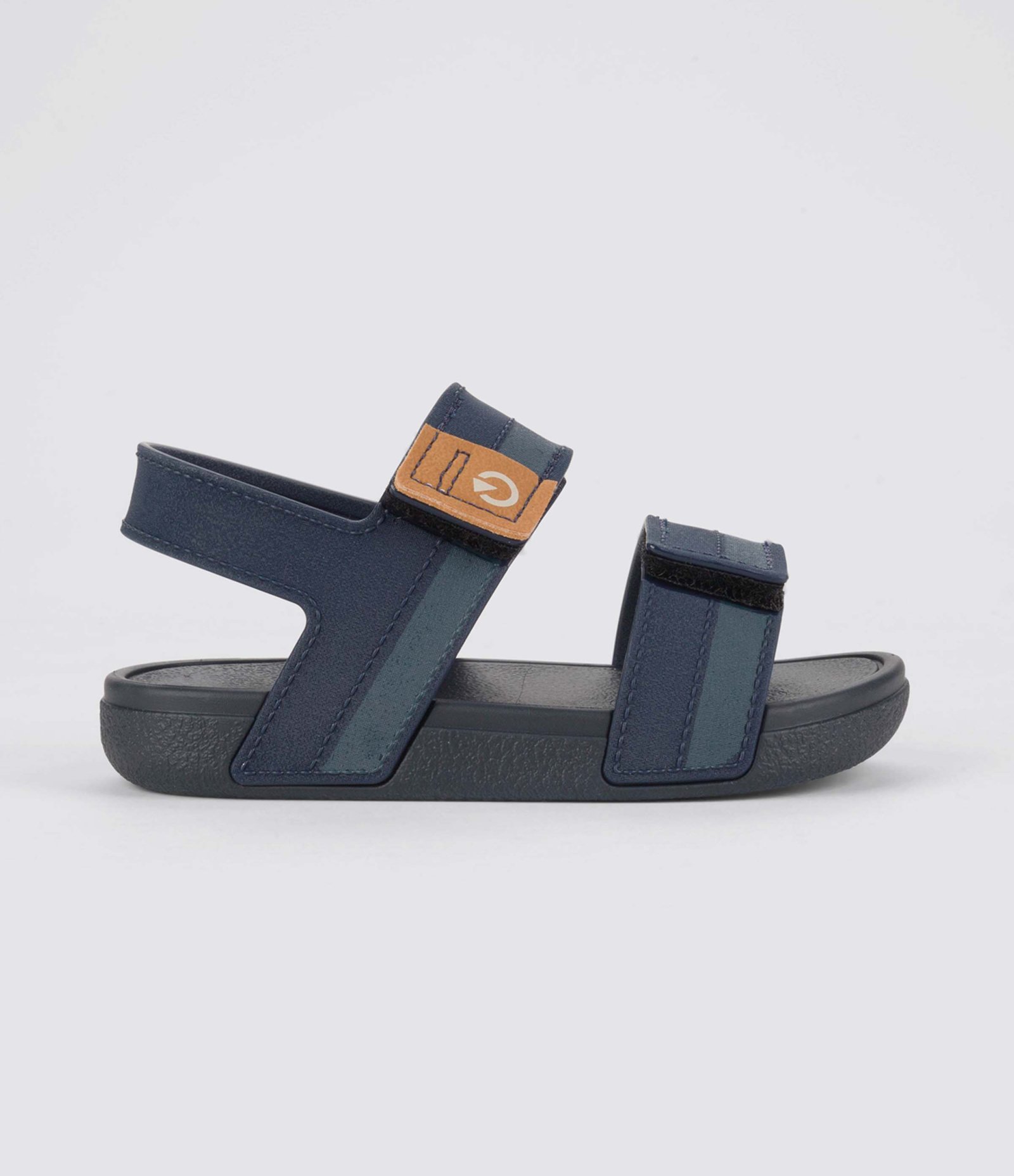 Sandália Infantil com 2 Tiras de Velcro Cartago - Tam 20/21 ao 25 Azul Marinho 2
