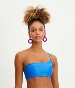 Biquíni Top Ombro Só em Poliamida com Alça Fina Regulável