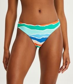 Biquíni Calcinha Básica em Poliamida com Estampa Orla