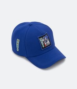 Boné Aba Reta Infantil em Sarja com Patch Sonic
