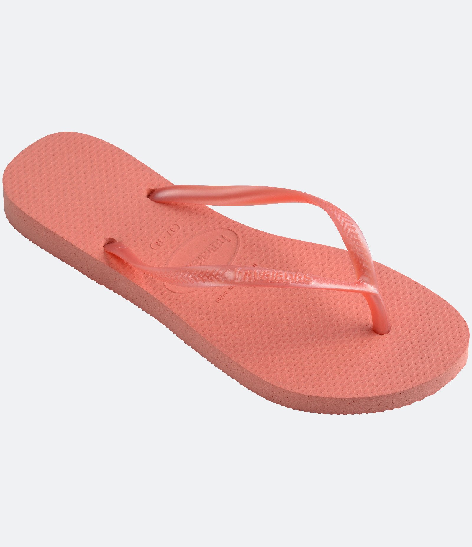 Chinelo Slim com Tira Metalizada Havaianas Laranja 2
