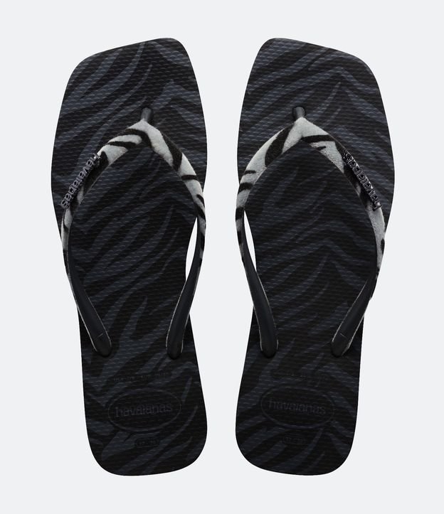Chinelo Slim Square Velvet com Estampa Animal Print Havaianas