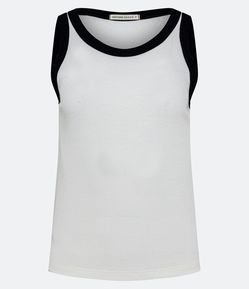 Regata em Ribana com Contraste na Gola e Cava