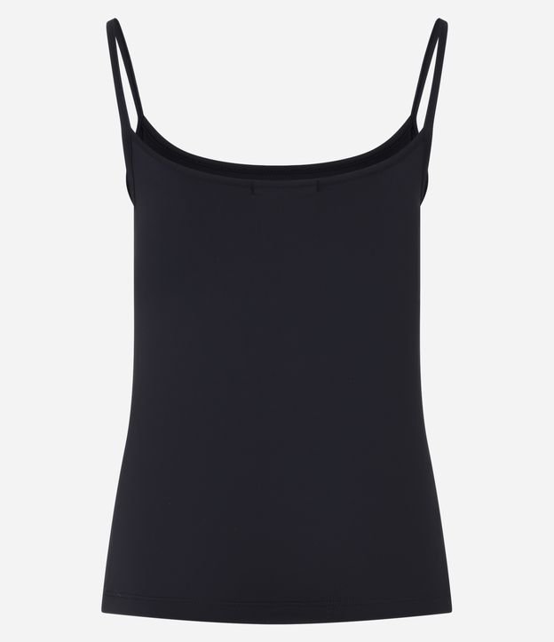 Blusa Regata Básica em Poliamida com Alcinha Fina