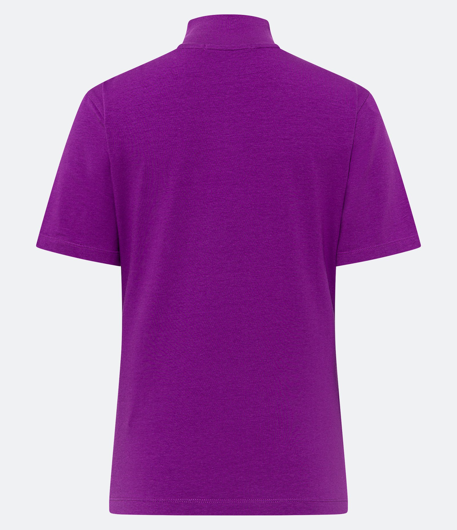 Blusa Básica em Algodão com Gola Alta Roxo 2