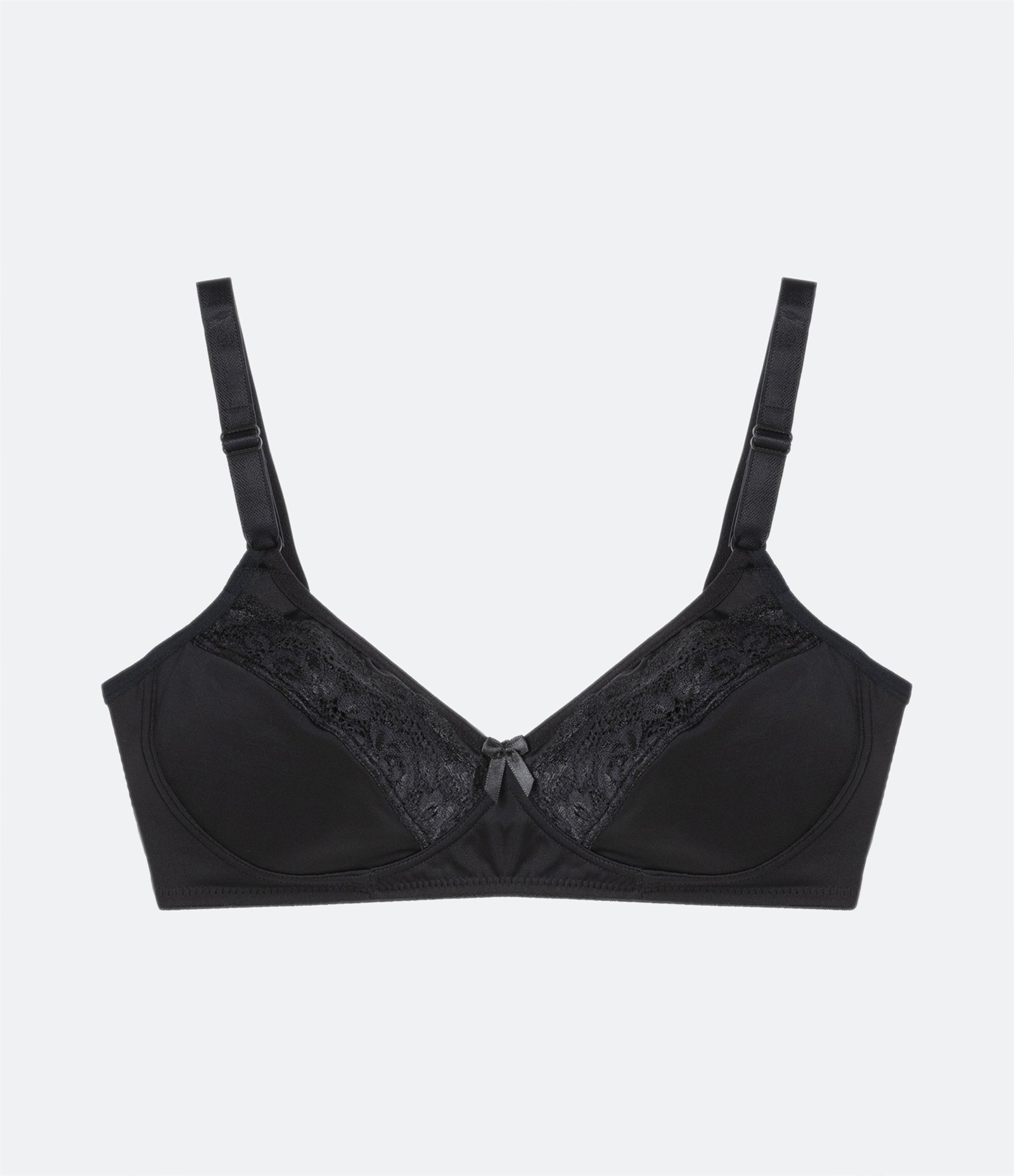 Sutiã Sem Bojo Sem Aro em Poliamida com Detalhe em Renda Triumph Preto 5