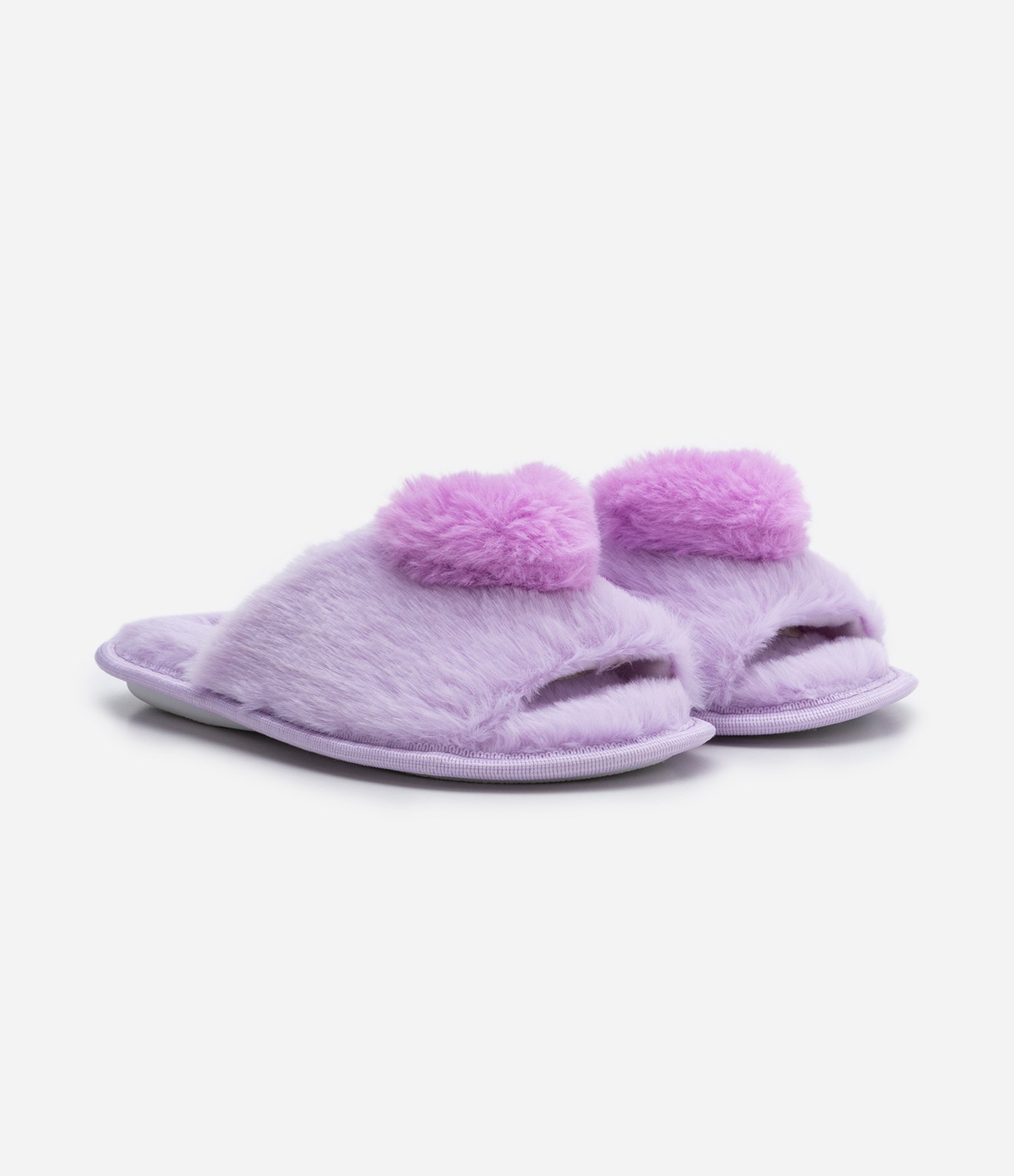 Pantufa Chinelo Infantil com Bordado de Coração - Tam 29 ao 38 Roxo 1