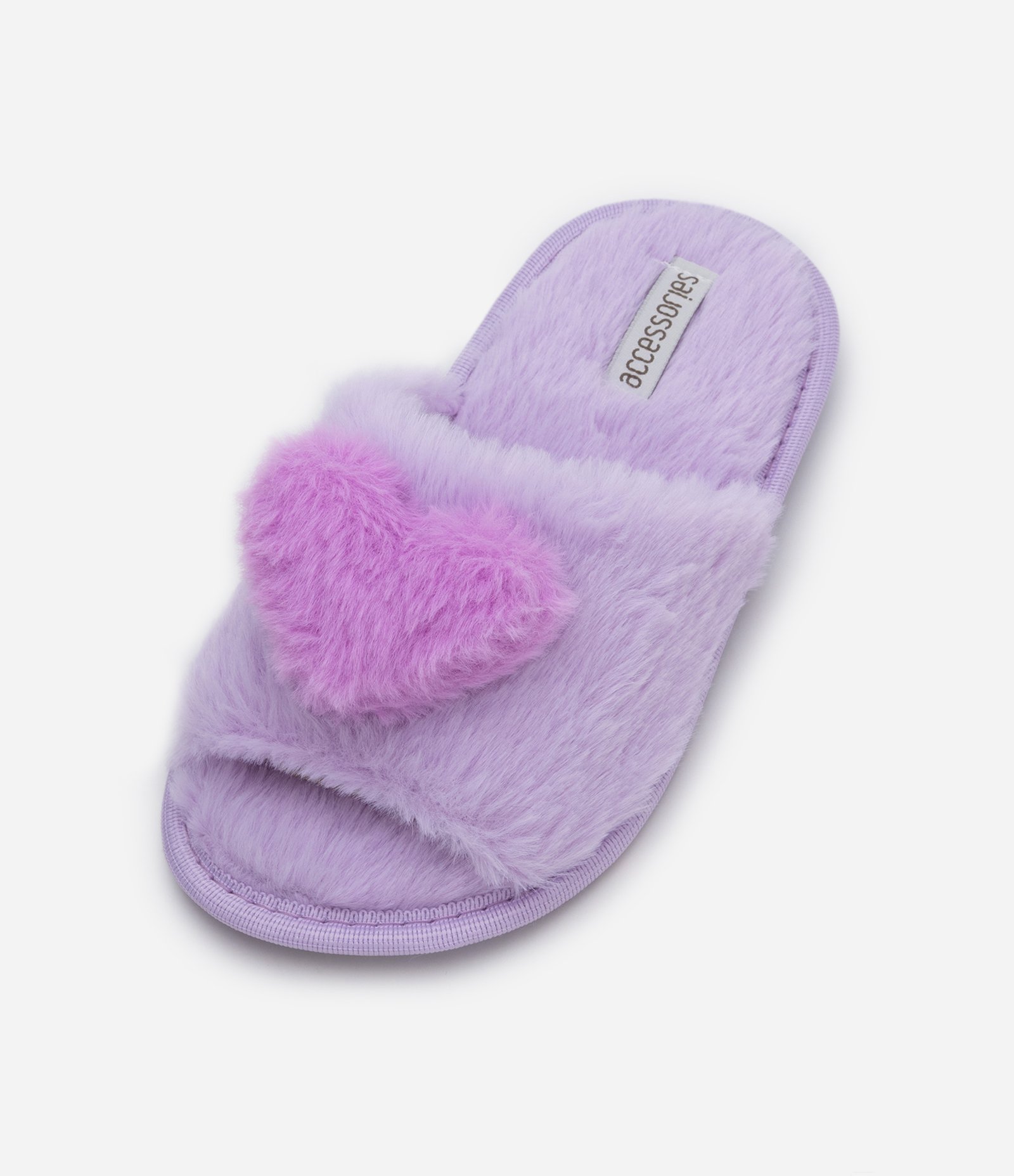 Pantufa Chinelo Infantil com Bordado de Coração - Tam 29 ao 38 Roxo 2