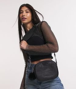 Bolsa Transversal Camera Bag em PU