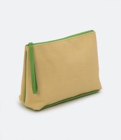 Necessaire Trapézio em Rafia