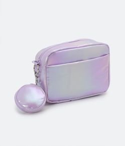 Necessaire 2 em 1 com Estampa Metalizada