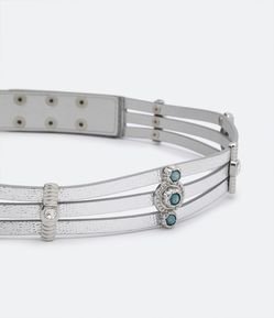 Cinto Médio com 03 Tiras e Pedrarias