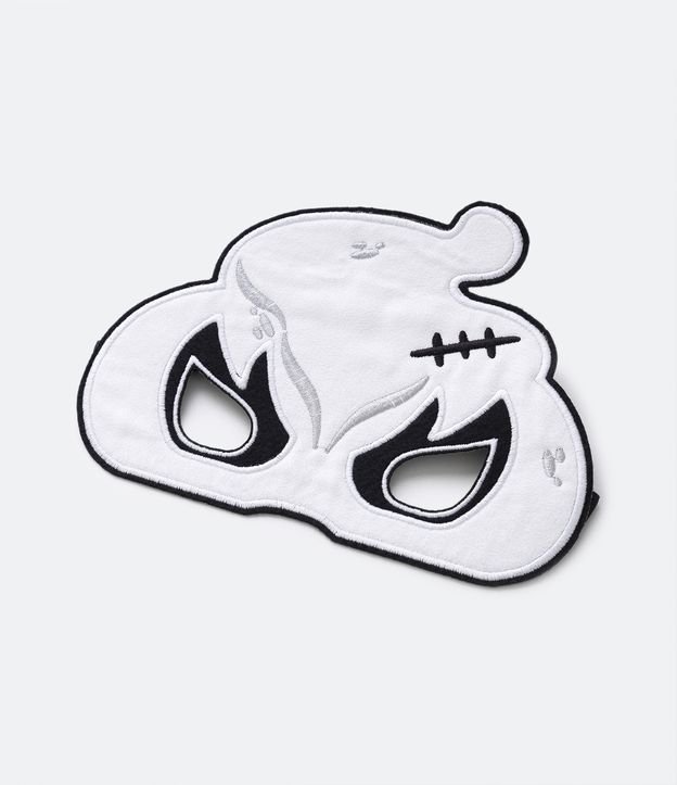 Remera Infantil de Hallooween con Estampado y Máscara de Fantasma - Talle 5 a 12 años Blanco 4