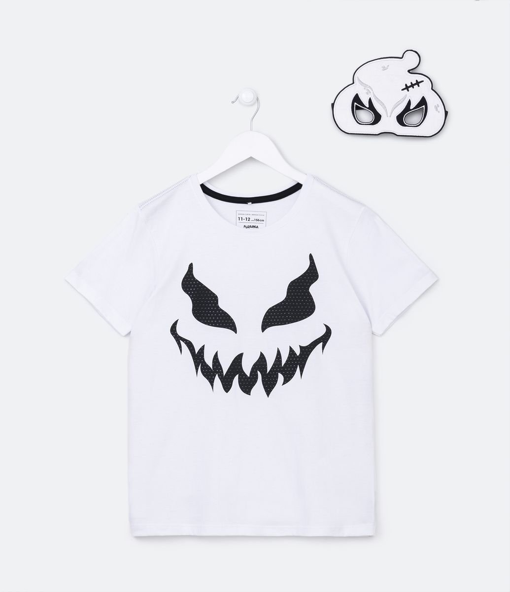 Camiseta masculina branca Halloween Fantasma Silhueta Voando em Promoção na  Americanas