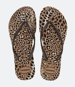 Chinelo Slim Havaianas com Estampa Animal Print