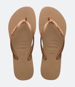 Chinelo Havaianas com Tiras Metalizadas