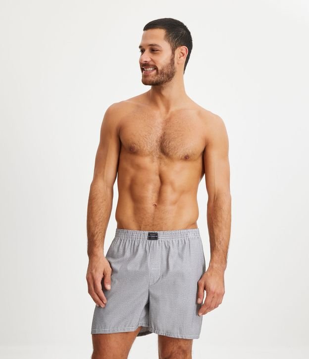 Cueca Samba Canção em Tricoline com Textura e Cós Elástico