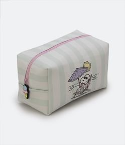 Nécessaire Tijolo em Pu com Estampa do Snoopy