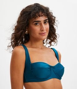 Biquíni Top Meia Taça Estruturado com Brilho