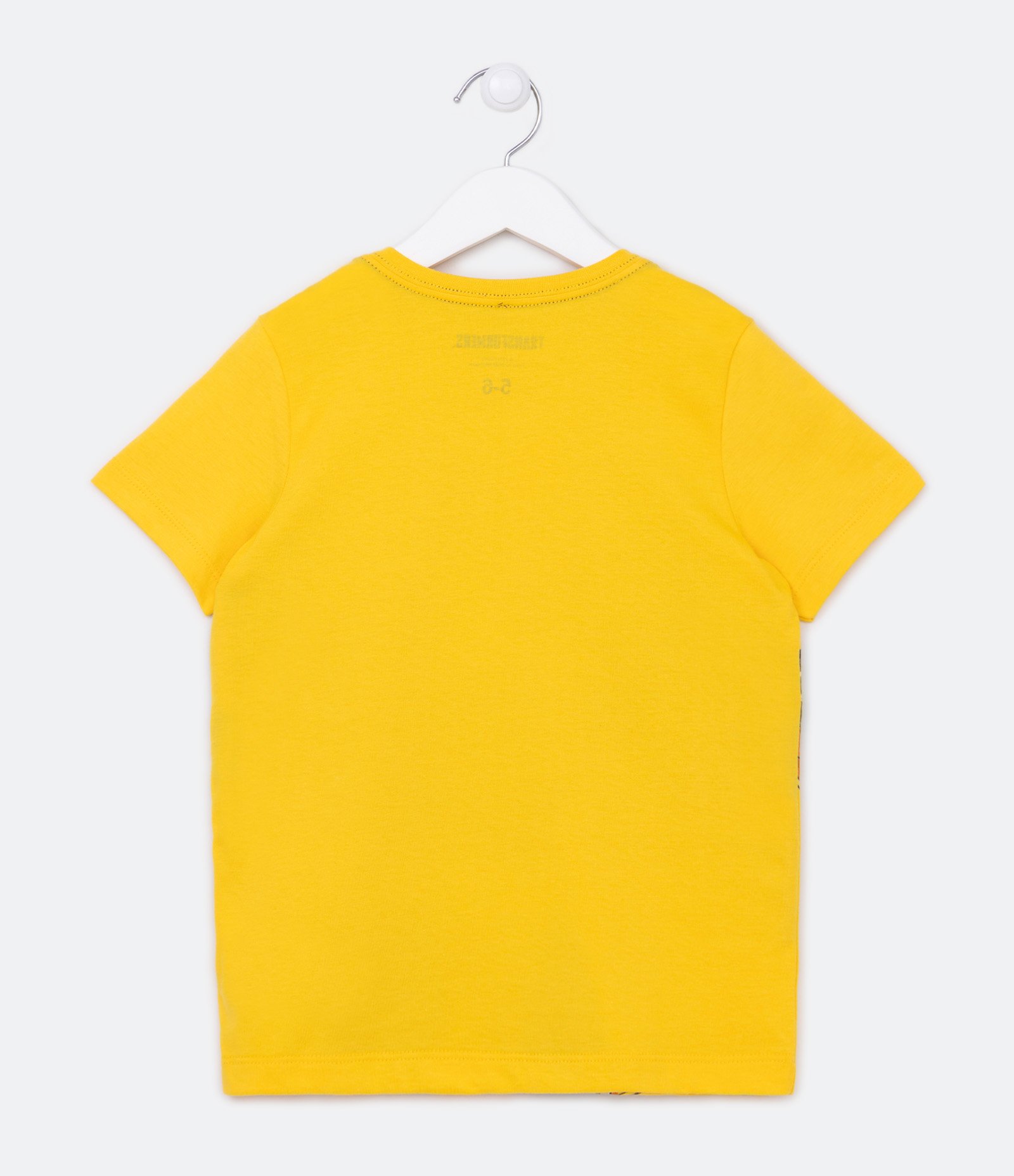 Camiseta Infantil com Estampa Bumbleebe Transformers com Máscara - Tam 3 a 10 Anos Amarelo 2