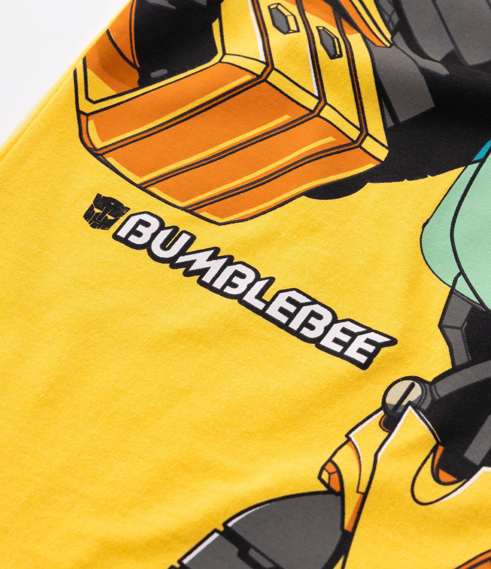 Camiseta Infantil com Estampa Bumbleebe Transformers com Máscara - Tam 3 a 10 Anos Amarelo 3