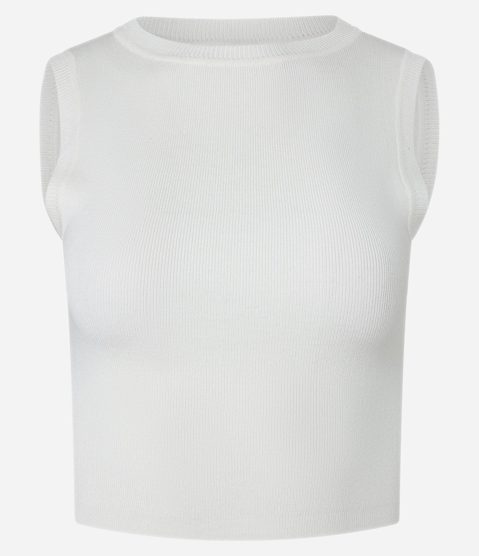 Blusa Regata Cropped em Viscose Canelada 5