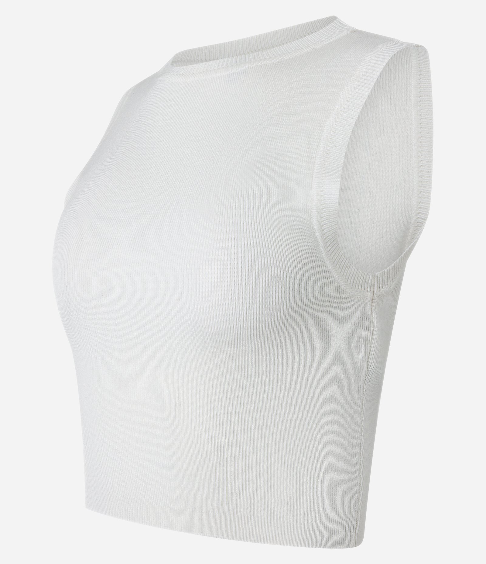 Blusa Regata Cropped em Viscose Canelada 6