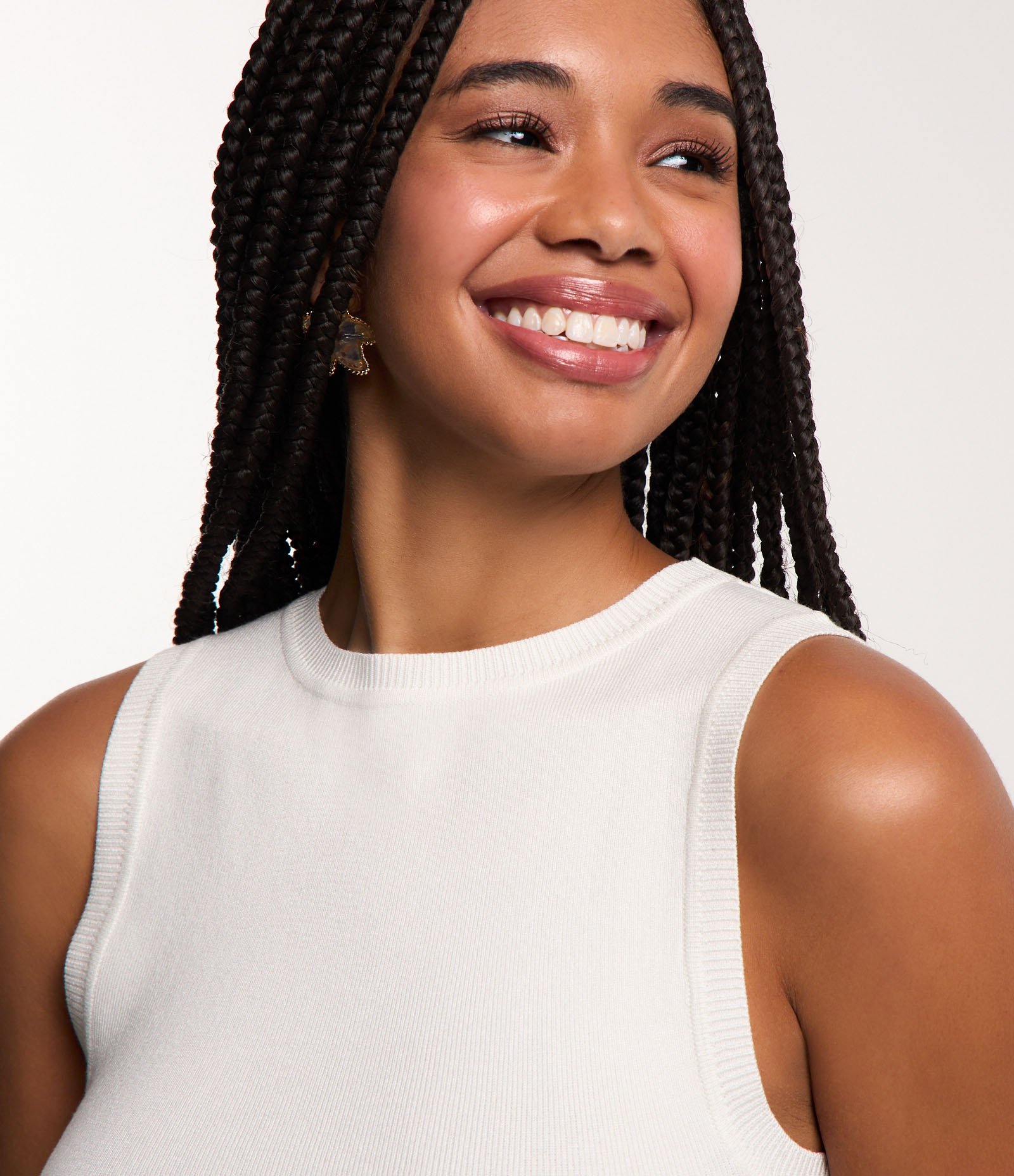 Blusa Regata Cropped em Viscose Canelada 4