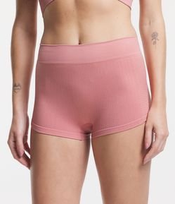 Calcinha Boyshort em Poliamida Canelada sem Costura DelRio