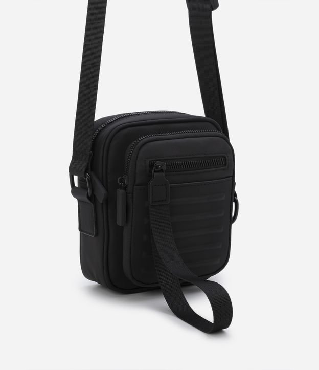 Bolsa Mini Bag Tática com Alça de Engate e Zíper no Bolso Preto 1
